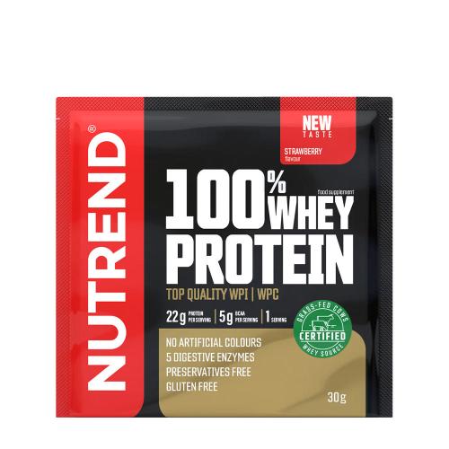 Nutrend 100% Whey Protein (30 g, Truskawka)