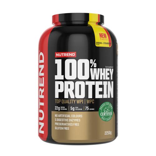 Nutrend 100% Whey Protein (2250 g, Banan i truskawka)