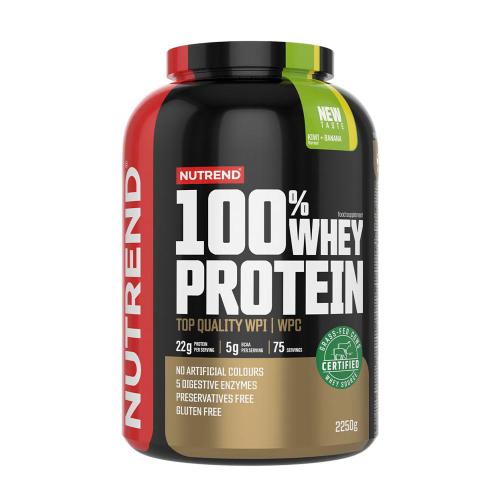 Nutrend 100% Whey Protein (2250 g, Kiwi Banan)
