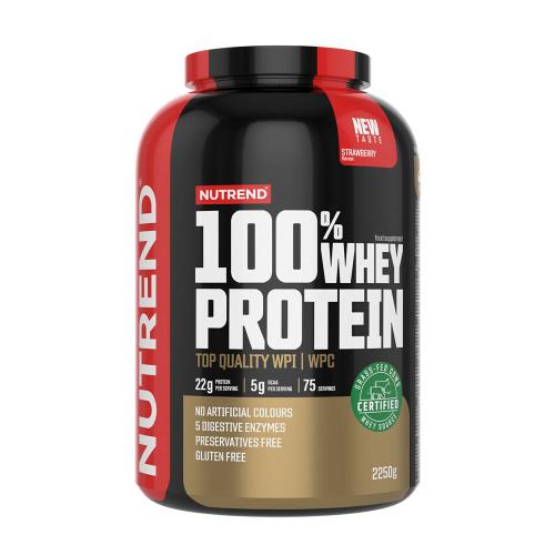 Nutrend 100% Whey Protein (2250 g, Truskawka)