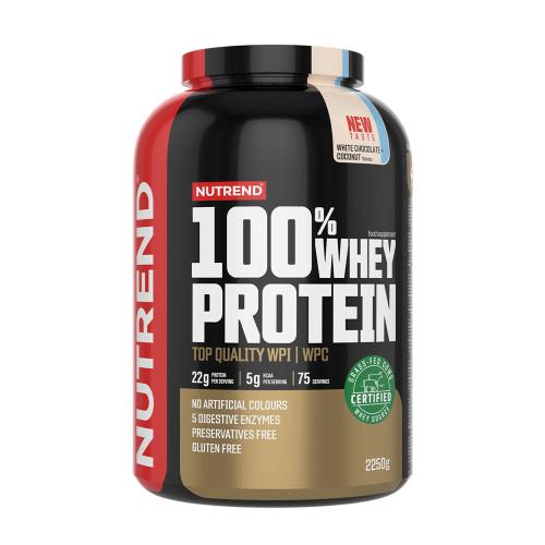 Nutrend 100% Whey Protein (2250 g, Biała czekolada z kokosem)