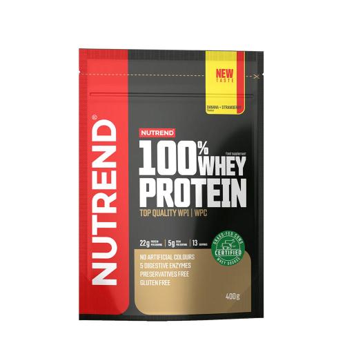 Nutrend 100% Whey Protein (400 g, Banan i truskawka)