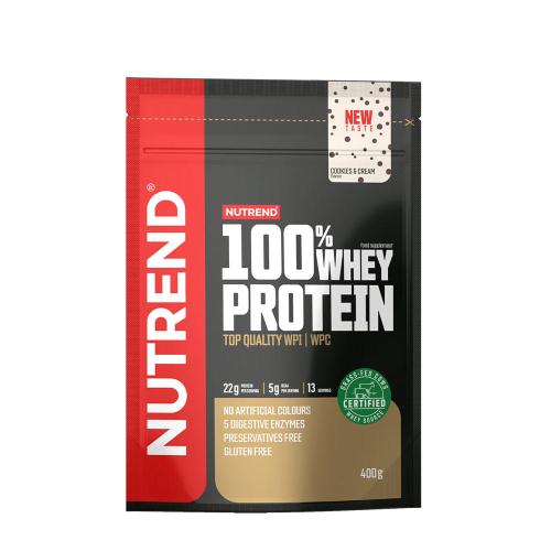 Nutrend 100% Whey Protein (400 g, Czekoladowe ciastka z kremem )
