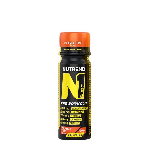 Nutrend N1 Shot Preworkout (60 ml, Ognista pomarańcza)
