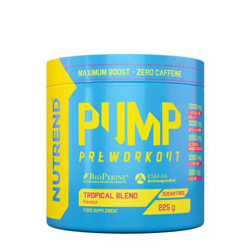Nutrend Pump Preworkout (225 g, Mieszanka tropikalna)