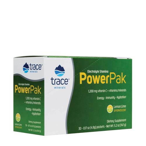 Trace Minerals Electrolyte Stamina Power Pak  (30 Opakowanie, Cytryna limonka)
