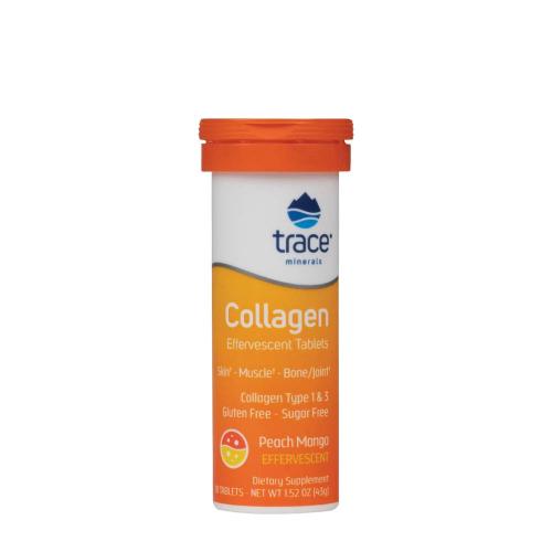 Trace Minerals Collagen Effervescent (10 Tabletka musująca, Brzoskwinia Mango)