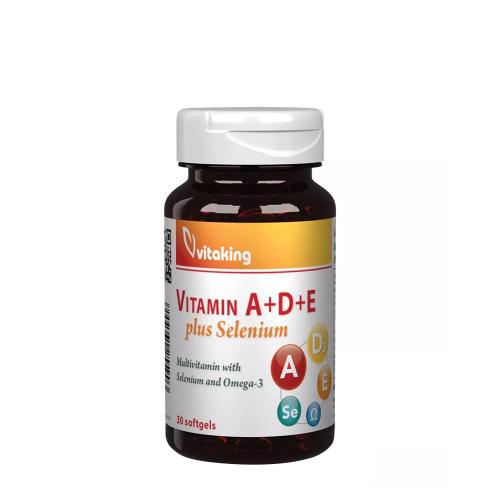 Vitaking Vitamin A+D+E plus Selenium (30 Kapsułka miękka)