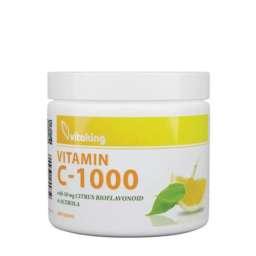 Vitaking Vitamin C 1000 mg with 50 mg Citrus Bioflavonoids and Acerola (200 Tabletka)
