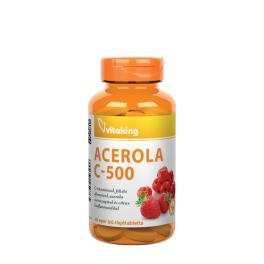   Vitaking Vitamin C-500 Acerola Raspberry (40 Tabletki do żucia, Truskawka)