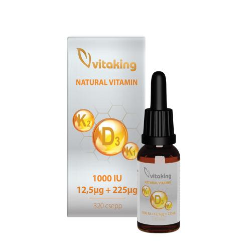 Vitaking Krople witaminy D3+K2+K1 - Vitamin D3+K2+K1 drops (10 ml)