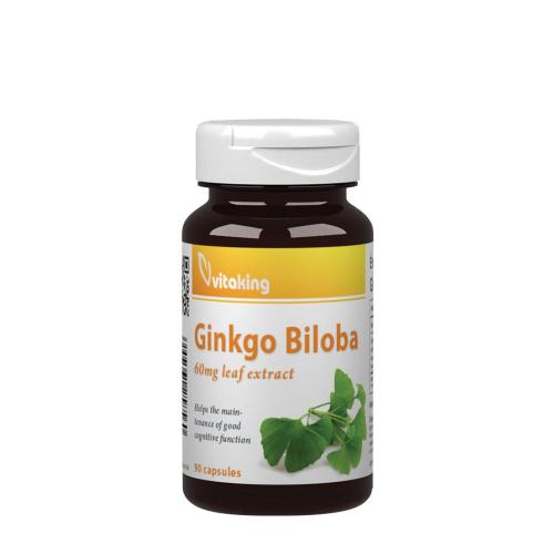 Vitaking Ekstrakt z liści miłorzębu japońskiego 60 mg - Ginkgo Biloba 60mg Leaf Extract (90 Kapsułka)