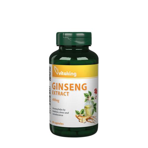 Vitaking Wyciąg z żeń-szenia 400 mg - Ginseng Extract 400 mg (60 Kapsułka)
