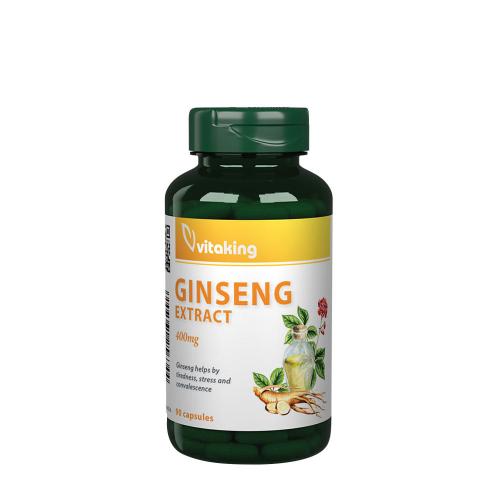 Vitaking Wyciąg z żeń-szenia 400 mg - Ginseng Extract 400 mg (90 Kapsułka)