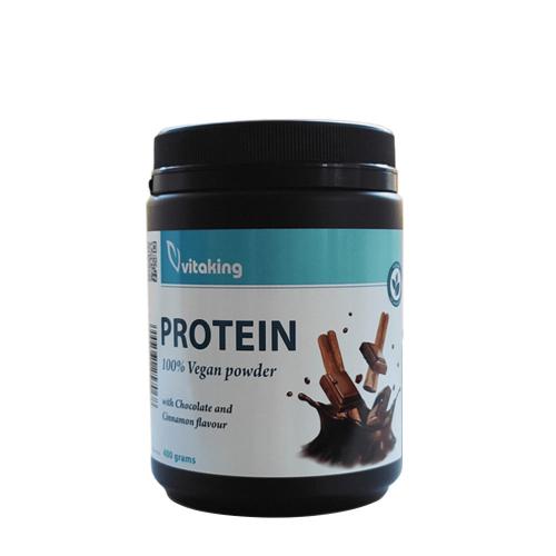 Vitaking 100% wegańskie białko w proszku - 100% Vegan Protein powder (400 g, Czekolada z cynamonem)