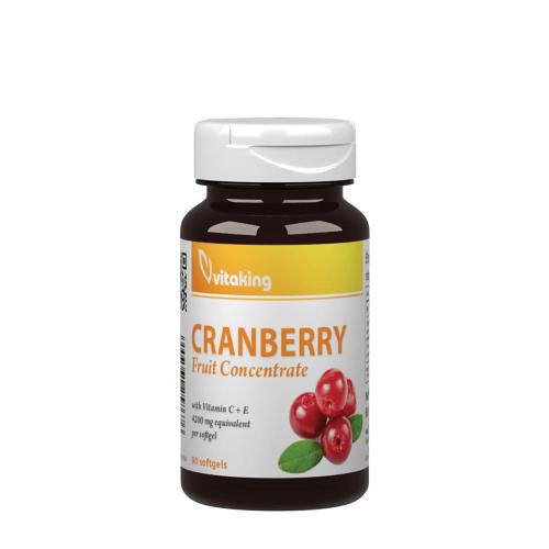 Vitaking Koncentrat owoców żurawiny + C + E 4200 mg - Cranberry Fruit Concentrate + C + E 4200 mg (90 Kapsułka miękka)