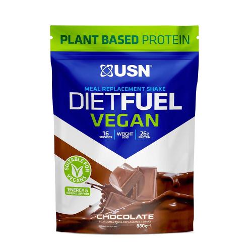 USN Diet Fuel Vegan Meal Replacement Shakes (880 g, Czekolada)