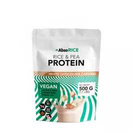   AbsoRICE Rice & Pea Protein - Vegan Protein Powder (500 g, Karmel-biała czekolada )