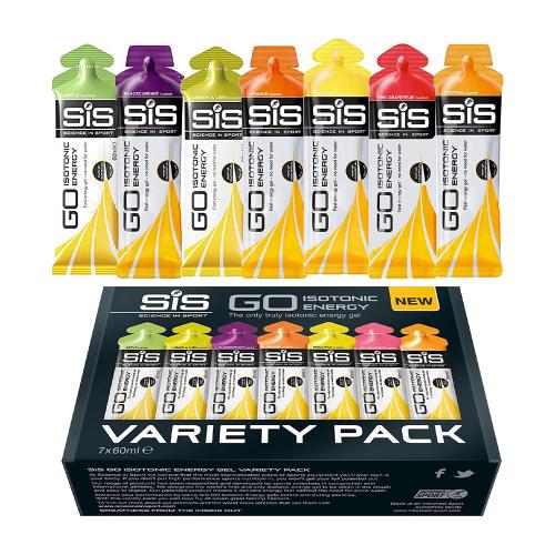 Science in Sport GO Isotonic Energy Gel Variety Pack (7 x 60 ml, Różne)