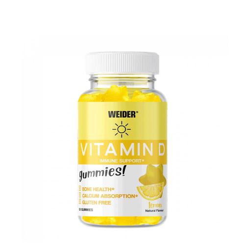 Weider Vitamin D Gummies (50 Żelka, Cytrynowy)