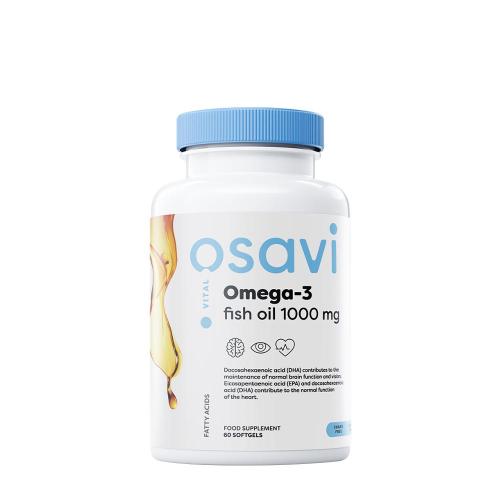 Osavi Omega-3 Fish Oil - 1000 mg - Lemon flavour (60 Kapsułka miękka)