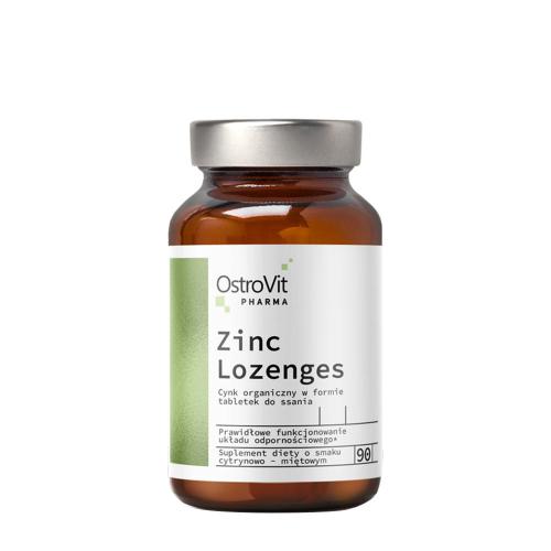 OstroVit Pharma Zinc Lozenges - Lemon Mint (90 Tabletka)