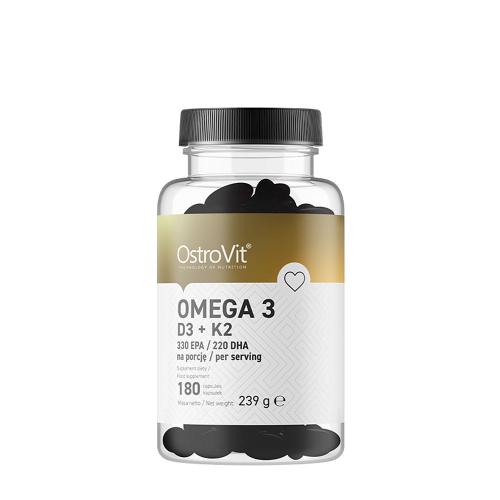 OstroVit Omega 3 D3+K2 (180 Kapsułka)
