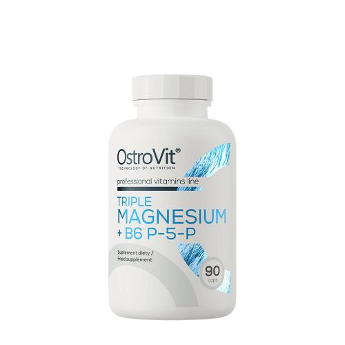 OstroVit Triple Magnesium + B6 P-5-P (90 Kapsułka)