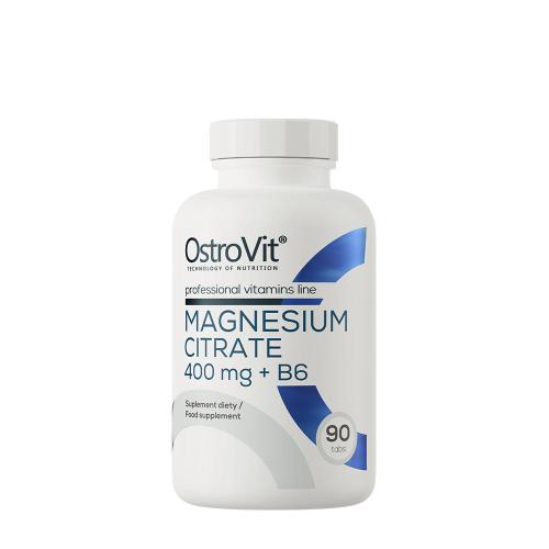 OstroVit Cytrynian magnezu 400 mg + B6 - Magnesium Citrate 400 mg + B6 (90 Tabletka)