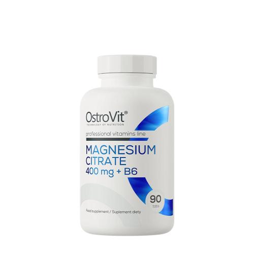 OstroVit Cytrynian magnezu 400 mg + B6 - Magnesium Citrate 400 mg + B6 (90 Tabletka)
