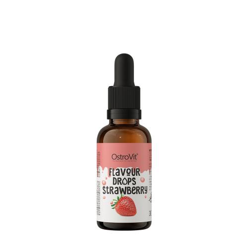 OstroVit Krople smakowe - Flavour Drops (30 ml, Truskawka)