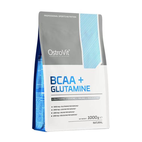 OstroVit BCAA + Glutamina - BCAA + Glutamine (1000 g, Naturalne)