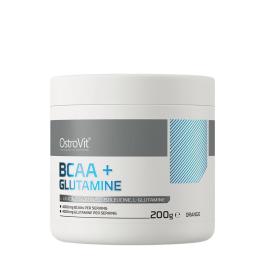   OstroVit BCAA + Glutamina - BCAA + Glutamine (200 g, Pomarańczowy)