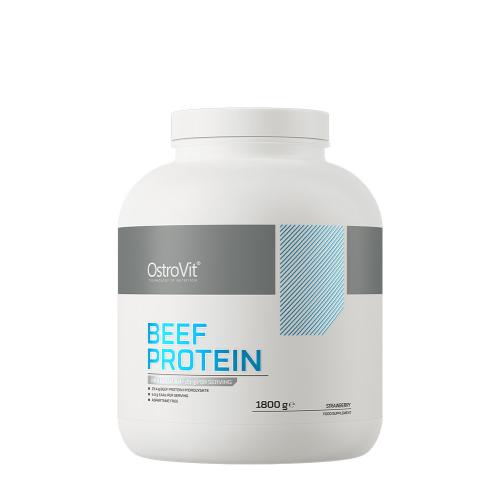 OstroVit Białko wołowe - Beef Protein (1800 g, Truskawka)