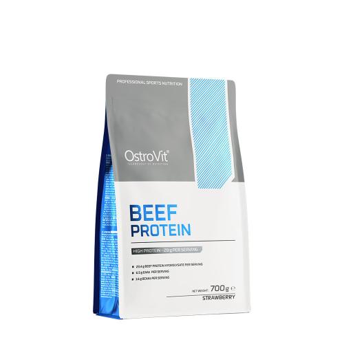 OstroVit Białko wołowe - Beef Protein (700 g, Truskawka)