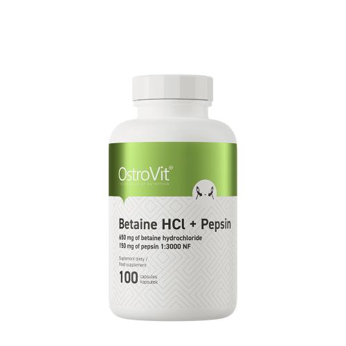 OstroVit Betaina HCL + Pepsyna - Betaine HCL + Pepsin (100 Kapsułka)