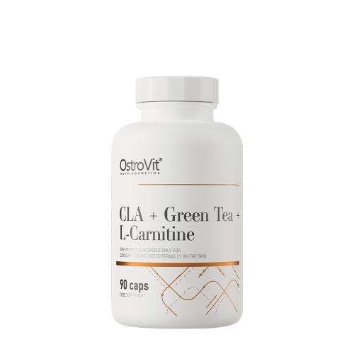 OstroVit CLA + zielona herbata + L-karnityna - CLA + Green Tea + L-Carnitine (90 Kapsułka)