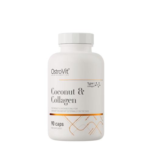 OstroVit Kolagen i olej MCT z orzecha kokosowego - Collagen & MCT Oil from Coconut (90 Kapsułka)