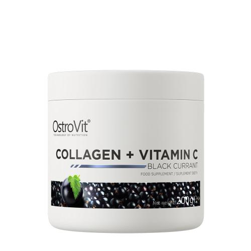 OstroVit Kolagen + Witamina C - Collagen + Vitamin C (200 g, Czarna porzeczka)