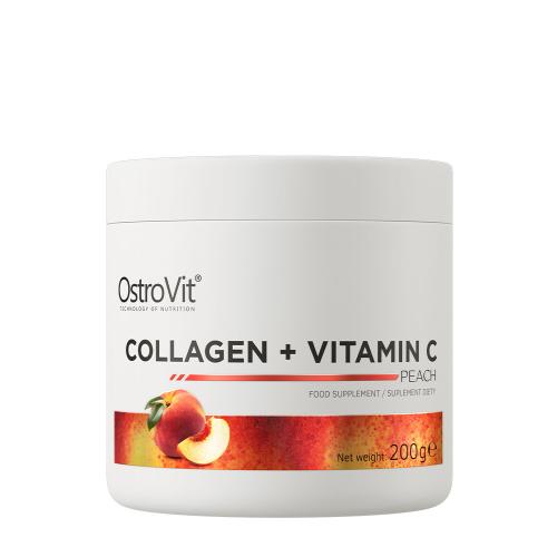 OstroVit Kolagen + Witamina C - Collagen + Vitamin C (200 g, Brzoskwinia)