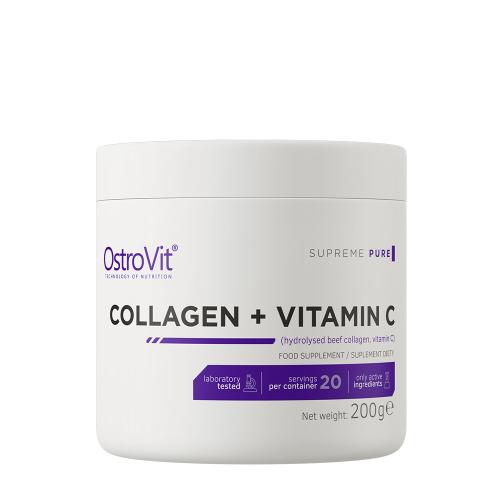 OstroVit Kolagen + Witamina C - Collagen + Vitamin C (200 g, Naturalne)