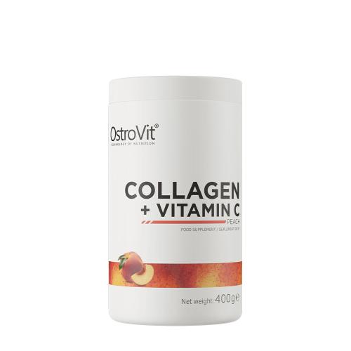 OstroVit Kolagen + Witamina C - Collagen + Vitamin C (400 g, Brzoskwinia)