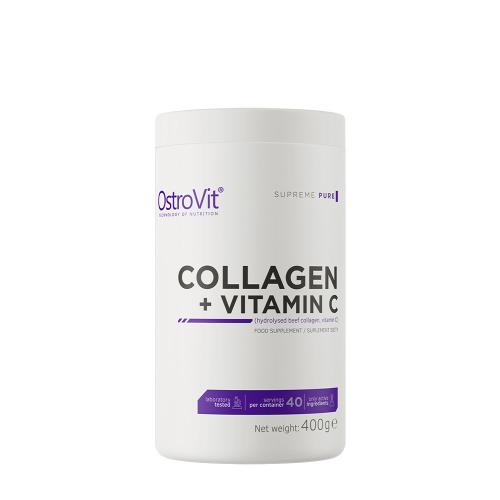 OstroVit Kolagen + Witamina C - Collagen + Vitamin C (400 g, Naturalne)