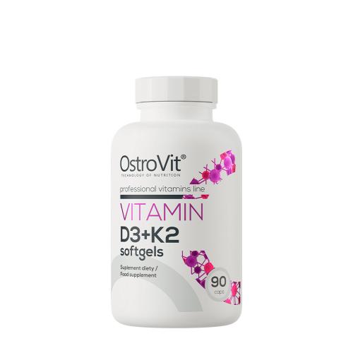 OstroVit Witamina D3 + K2 - Vitamin D3 + K2 (90 Kapsułka)