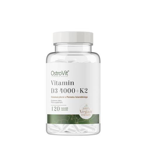 OstroVit Witamina D3 4000 IU + K2 VEGE - Vitamin D3 4000 IU + K2 VEGE (120 Kapsułka)