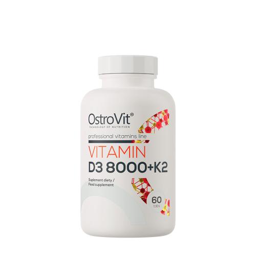 OstroVit Witamina D3 8000 IU + K2 - Vitamin D3 8000 IU + K2 (60 Tabletka)