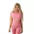 OstroVit Seamless Short-Sleeve Crop Top (XS, Różowy)