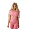 OstroVit Seamless Short-Sleeve Crop Top (XS, Różowy)