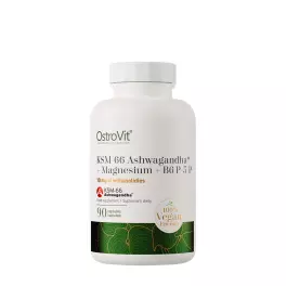   OstroVit KSM-66 Ashwagandha® + Magnesium + B6 P-5-P (90 Kapsułka roślinna)
