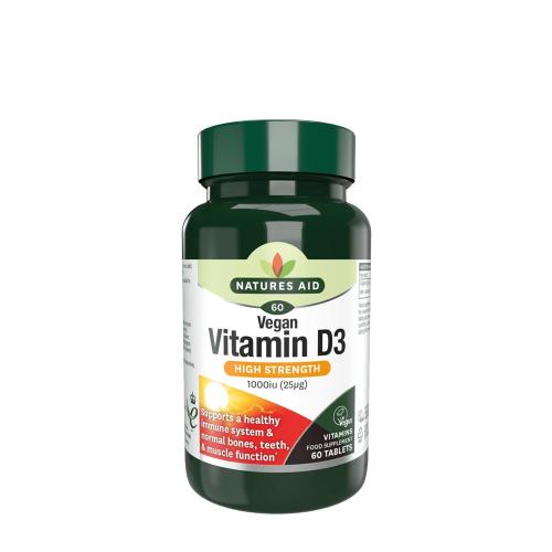 Natures Aid Vitamin D3 1000 IU (Vegan) (60 Tabletka)